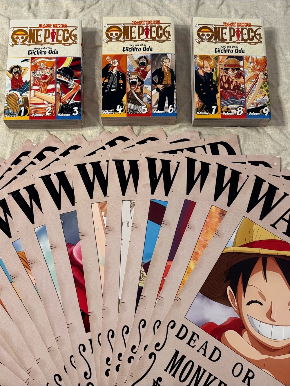 Onepiece: East Blue 1-9 & Wanted Posters
